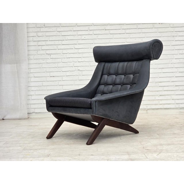 Leather Armchair by Illum Wikkelsø, 1970s For Sale - Image 14 of 17