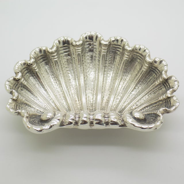 Vintage Italian Genuine Silver 800 Shell Shaped Trinket Tray, 1970s For Sale - Image 14 of 14