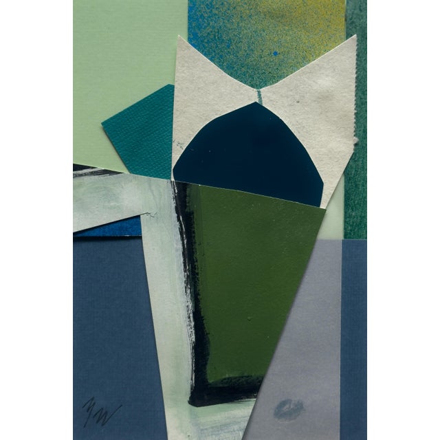 "Petal 8" Original Mixed-Media Collage on Paper by Zac Woodiel For Sale - Image 4 of 10