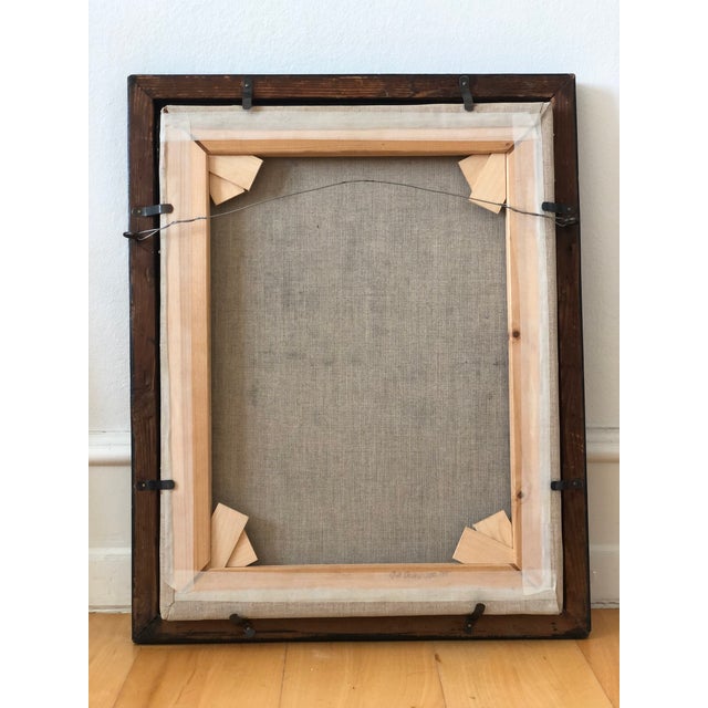 Antique Original Oil Painting of a Dutch Gentleman, 19th Century Portrait For Sale - Image 10 of 11