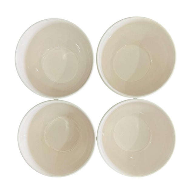 Kate Spade Kate Spade by Lenox "Sculpted Stripe" All-Purpose Bowls in Blush - Set of 4 For Sale - Image 4 of 11