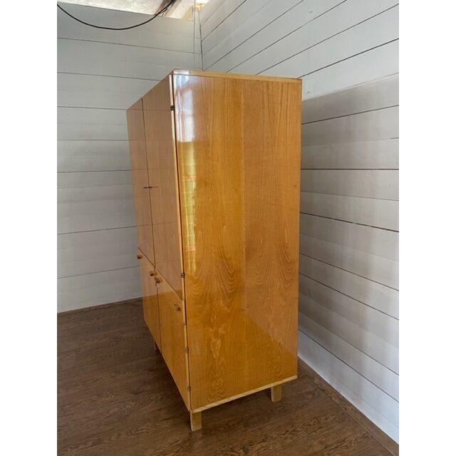 Vintage Two Door Closet with Drawers by Novy Domov, 1965 For Sale - Image 3 of 10