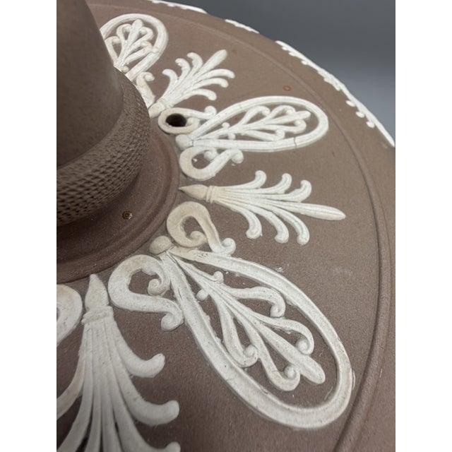 Large Antique Stilton Cheese Dome and Stand from Adams Brown Jasperware, England, 1880s, Set of 2 For Sale - Image 16 of 18