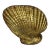 1980s Palm Beach Regency Bespoke Multilayered Gilt Ceramic Shell Vase For Sale