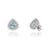 Metal 1900th Century Inspired 18k Gold Trillion Aquamarine Earrings With Diamonds, 3.55ct- A Pair For Sale - Image 7 of 15