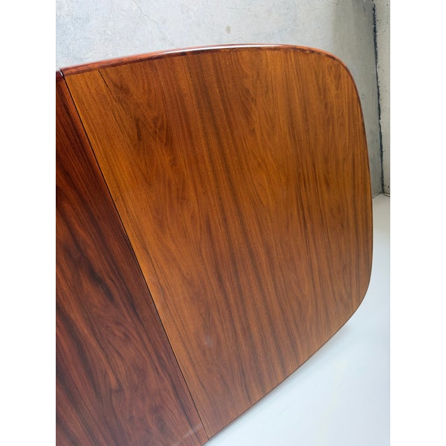 Brown Mid Century Modern Danish Rosewood Dining Table by Rasmus, Made in Denmark For Sale - Image 8 of 18