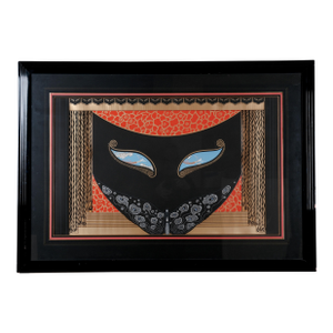 1983 Erte "Eyes of Love" Signed & Numbered Limited Edition Cxxxviii/Cl Framed and Matted Serigraph Print