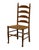 ETHAN ALLEN Heirloom Nutmeg Maple Colonial Early American Ladderback Dining Side Chair w. Rush Seat 10-6050 41.5" High...
