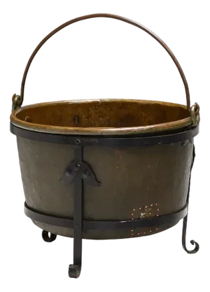 Antique Copper Cauldron, 1870s