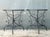 Contemporary Vintage Sculptural Metal Demilune Console Tables - A Pair For Sale - Image 3 of 13