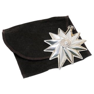 1999 Lunt Sterling Spiral Star Ornament For Sale