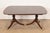 Wood Baker Furniture Style Georgian Banded Mahogany Double Pedestal Extension Dining Table, Newly Refinished For Sale - Image 7 of 12
