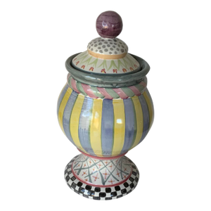 1990s Mackenzie Childs Globe Canister