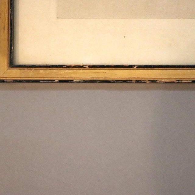 1920s Antique Japanese Wood Block Print of a Geisha Escorted by Shoki C1920 For Sale - Image 5 of 7