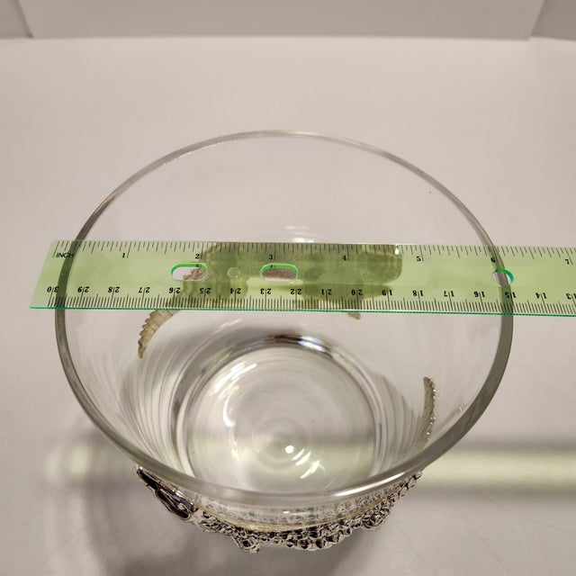 Vintage Mid-Century Style Alligator Glass Champagne Ice Bucket For Sale - Image 10 of 11