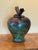 Exquisite Signed "Ryon" Large Studio Art Raku Lidded Vessel With Ceramic Branch-Like Handle With Decorative Jewel Adornment - Vintage For Sale In Baltimore - Image 6 of 12