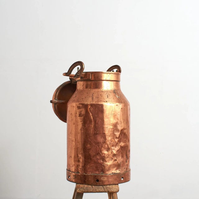 Antique French Copper Milk Churn, 1950s For Sale - Image 3 of 6