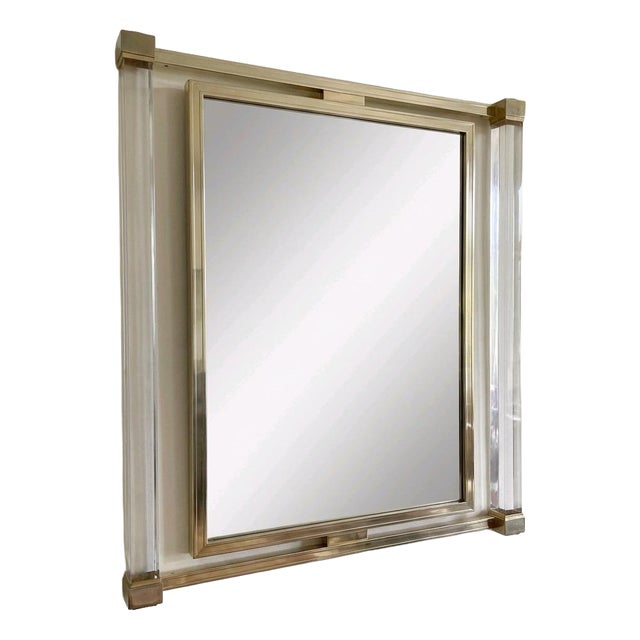 French Wall Mirror by Pierre Vandel, 1970s For Sale
