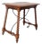 19th Century Spanish Farm Table with Iron Stretchers, Hand Carved Top and Drawer For Sale