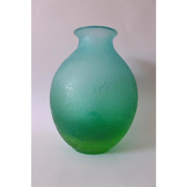 Flavio Poli & Seguso art glass Corrode and submerged jar Made in Italy about 1957 Literature: Seguso Vetri d'Arte Glass...