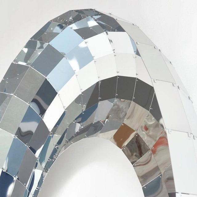 Not Yet Made - Made To Order Tori Circular Wall Mirror in Aluminum by Martens & Visser For Sale - Image 5 of 6