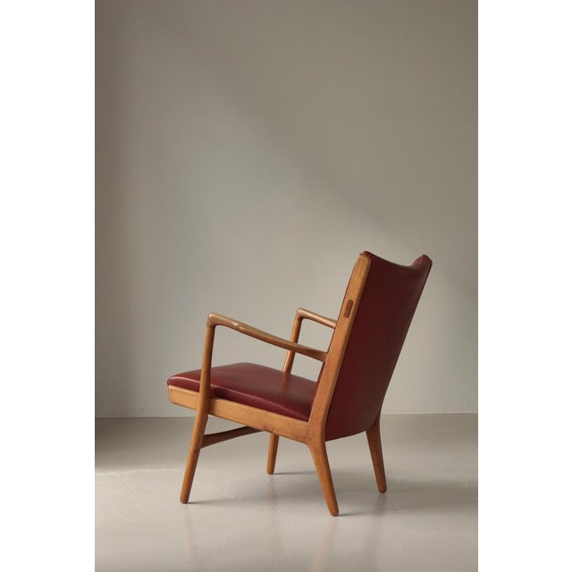 Rare vintage ap16 lounge chair from the early production by hans j. Wegner manufactured at "ap stolen" in the 1950s. Hand...
