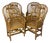 4 Vintage Brighton Pavilion Bamboo Arm Chairs For Sale