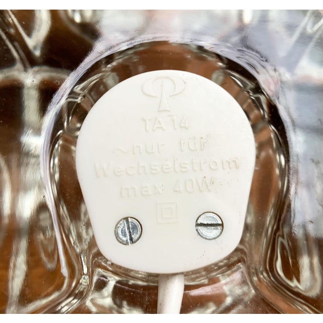 Vintage German Glass TA 14 Cube Table Lamps from Peill & Putzler, 1970s, Set of 2 For Sale - Image 15 of 18