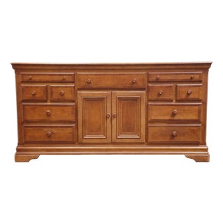 Alexander Julian Home Colours Collection Cherry Early American Traditional 73" Triple Dresser 710-060 For Sale