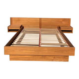 Danish Modern Queen Platform Bedframe For Sale