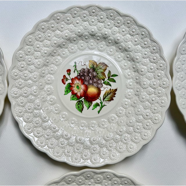 English Early 20th Century Spode England "Alden" Luncheon Plates - Set of 6 For Sale - Image 3 of 17