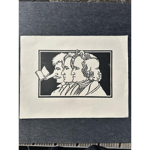 Schindehütte Albert, Even with Brothers Grimm Krause's Fairy Tale, 1996, Woodcut, in Very Good conditions. Designed 1990...