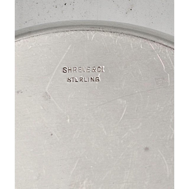 Silver Set of Four Sterling Silver Coasters, Shreve & Co., u.s.a. Circa 1950 For Sale - Image 8 of 8