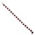Contemporary 26.55 Ct Natural Red Garnet Statement Tennis Bracelet With Diamonds - Anniversary Gift For Sale - Image 3 of 14