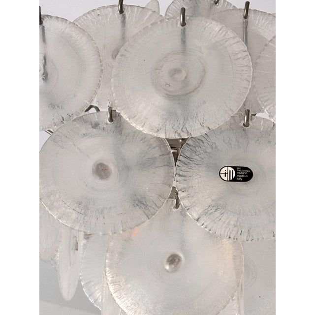 Italian Murano Glass and Nickel Chandelier by Carlo Nason for Mazzega, 1970s For Sale - Image 6 of 17
