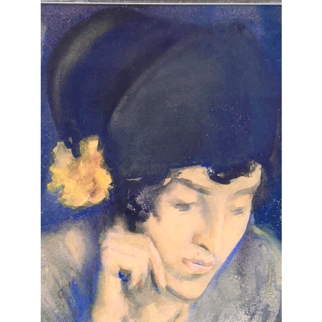 The American School American Ashcan School Watercolor Painting Circa 1920 by Louise Buckingham Mansfield. For Sale - Image 3 of 11