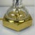 Glass Pair of Vintage Waterford Crystal Table Lamps With Brass Accents and Original Shades For Sale - Image 7 of 8