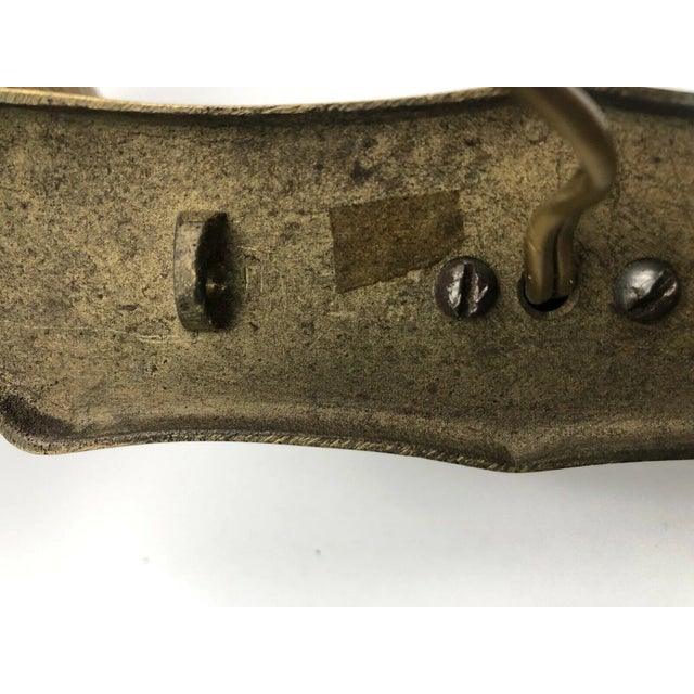 1940's French Regency Gilt & Patinated Bronze Arm/ Fist Light Bearer Wall Sconces by Maison Bagues a - Pair For Sale - Image 9 of 13