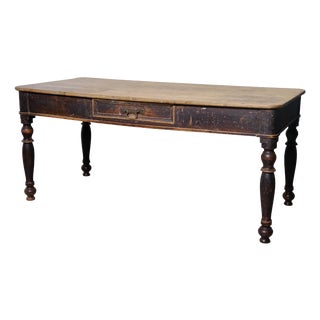 Antique Rustic Wooden Table, Italy, Late 19th Century For Sale