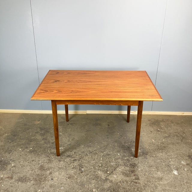 Vintage Dining Table in Teak, 1960s For Sale - Image 9 of 9