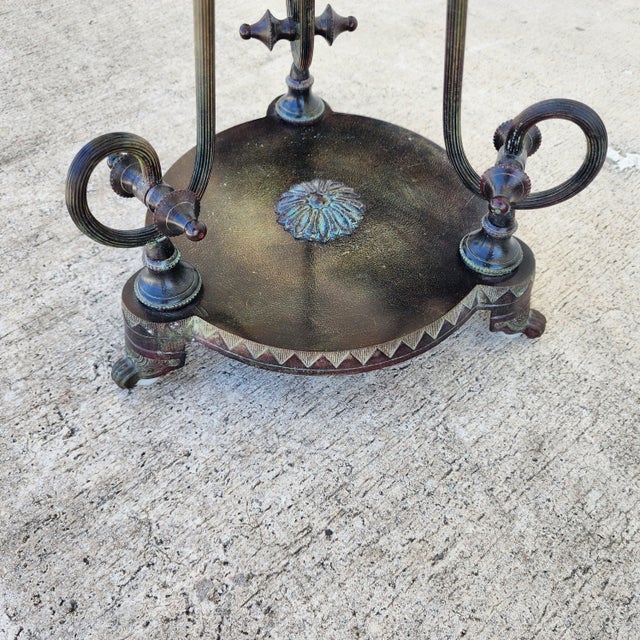 Verdi Gris Bronze Gueridon Tables Pair For Sale - Image 12 of 12