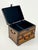 Brown Vintage Nailhead Lacquered Parchment Jewelry Chest For Sale - Image 8 of 11