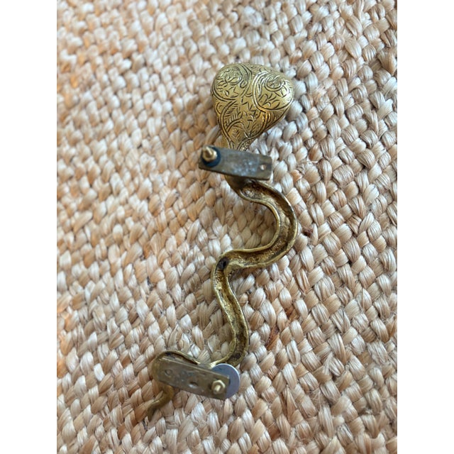 Bronze Large Architectural Bronze Cobra Hardware Left For Sale - Image 8 of 10