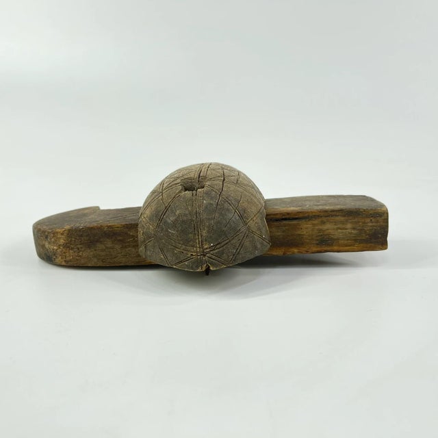 The Dogon Door Lock from the Dogon tribe in Mali is a classic piece showcasing signs of extensive use. Crafted from two...
