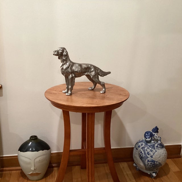 Vintage Silver Plate Irish Setter Hunting Dog Sculpture For Sale - Image 12 of 12