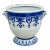 Vintage Blue & White Cachepot For Sale