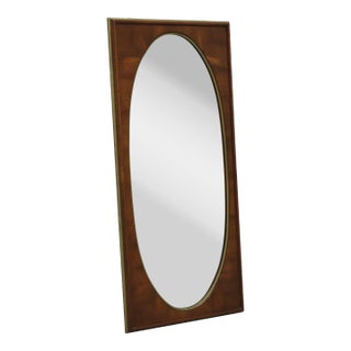 White of Mebane Mid Century Oval Mirror in Rectangular Frame - B For Sale