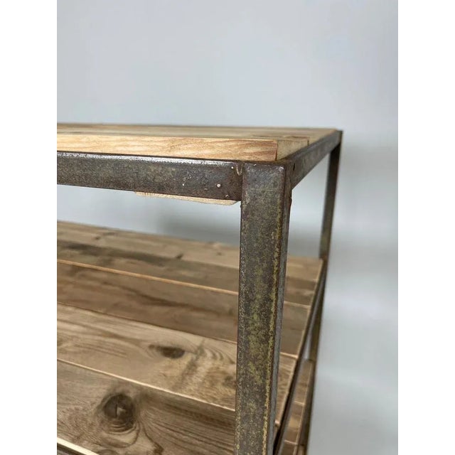 Vintage Industrial Shelf Rack For Sale - Image 11 of 13