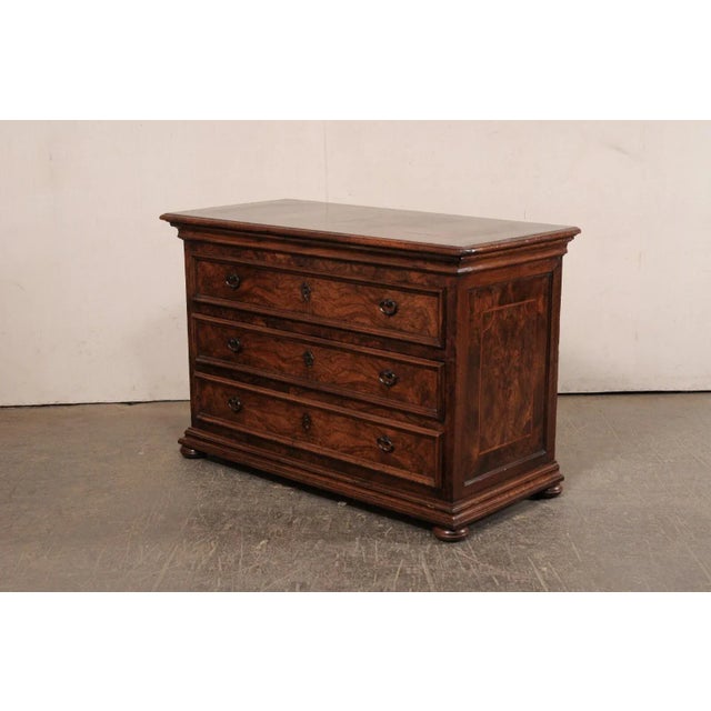 18th Century Italian Chest with Burl Veneer For Sale - Image 4 of 11