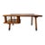 1970s Vintage Mid-Century Modern Two-Tier Wood Coffee Table With Magazine Rack For Sale